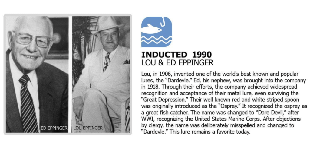 Vintage Rare Lou Eppinger Dardevlet Fishing Lure